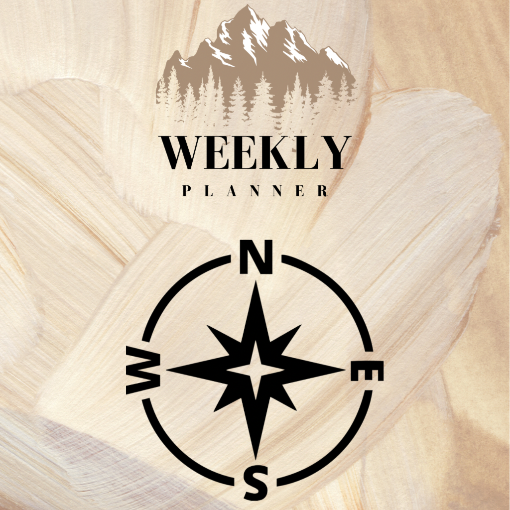 Five page Weekly Planner. Designed for someone on the go. ( PRINTABLE )