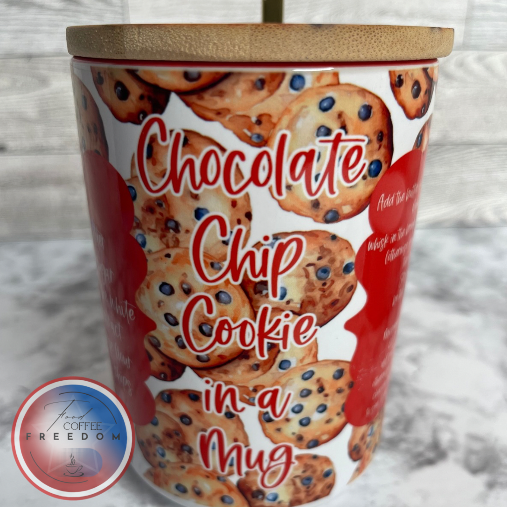 15 OZ Ceramic Mug, with Chocolate chip cookie Recipe