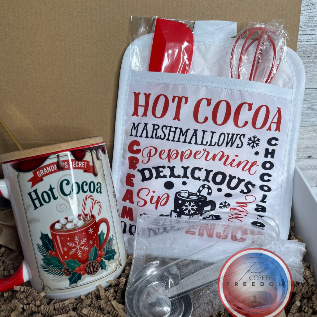 MUG & POT HOLDER BUNDLE ( HOT COCOA )