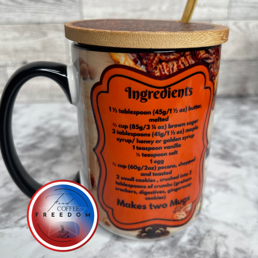 PECAN PIE RECIPE MUG ( 15 Oz Ceramic)