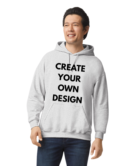 (GILDAN) Unisex Fleece Pullover Hoodie WITH DESIGN