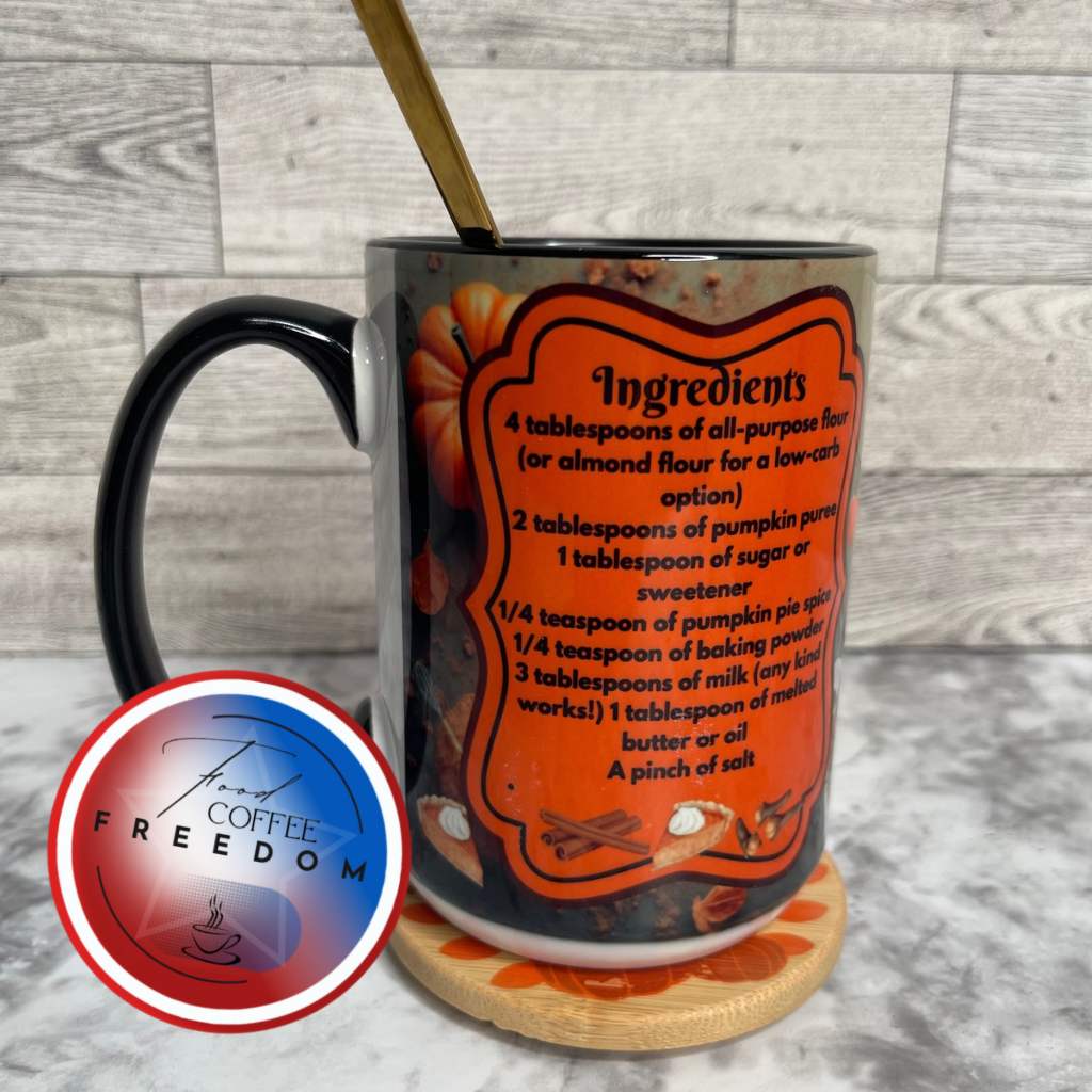 PUMPKIN SPICE RECIPE MUG ( 15 Oz Ceramic)