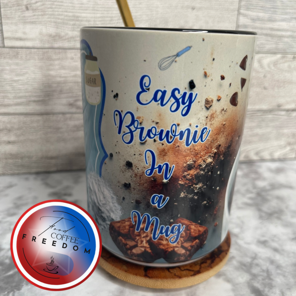 EASY BROWNIE  RECIPE MUG ( 15 Oz Ceramic)