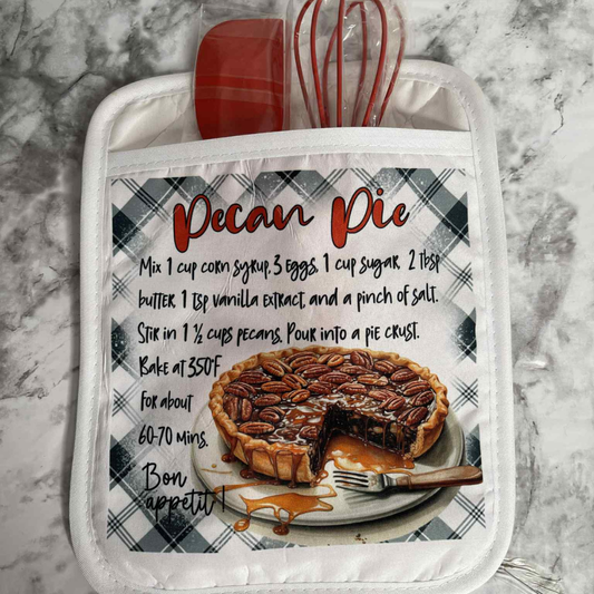 7x9 Potholder with Pocket W/ Recipe Sublimation Design (Multiple designs)