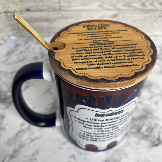 15 OZ Ceramic Mug, with gluten free cake in a mug Recipe