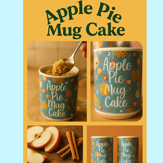 15 OZ Mug, Apple PIE Mug cake in a mug RECIPE.