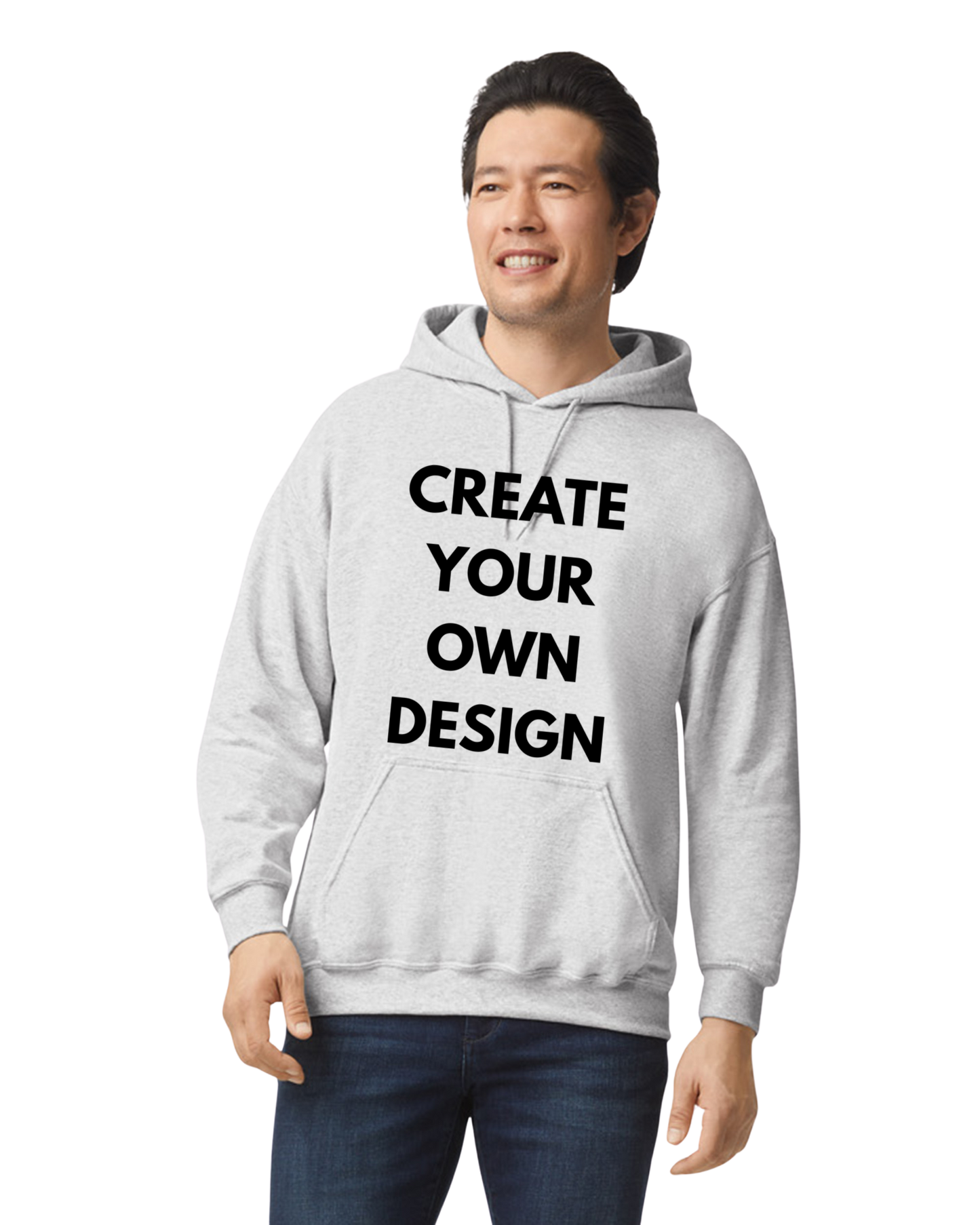 (GILDAN) Unisex Fleece Pullover Hoodie WITH DESIGN