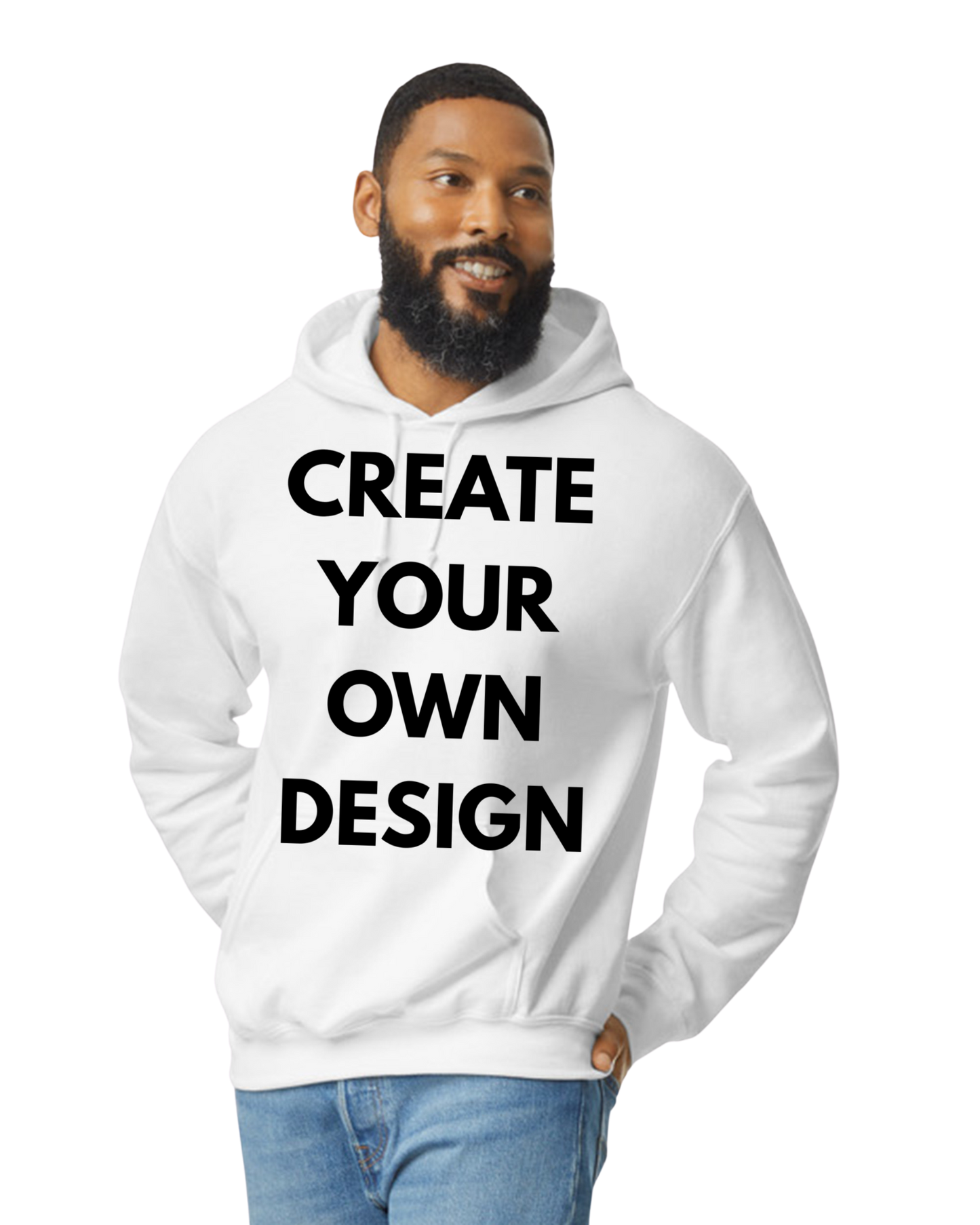 (GILDAN) Unisex Fleece Pullover Hoodie WITH DESIGN